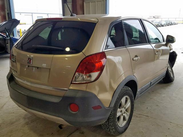 3GSCL33P08S508735 - 2008 SATURN VUE XE GOLD photo 4