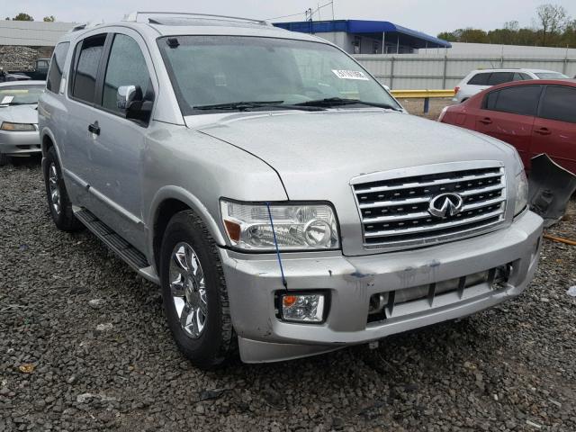 5N3AA08C55N809376 - 2005 INFINITI QX56 SILVER photo 1