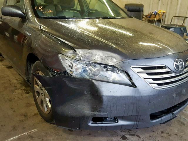 JTNBB46K573044230 - 2007 TOYOTA CAMRY HYBR GRAY photo 9