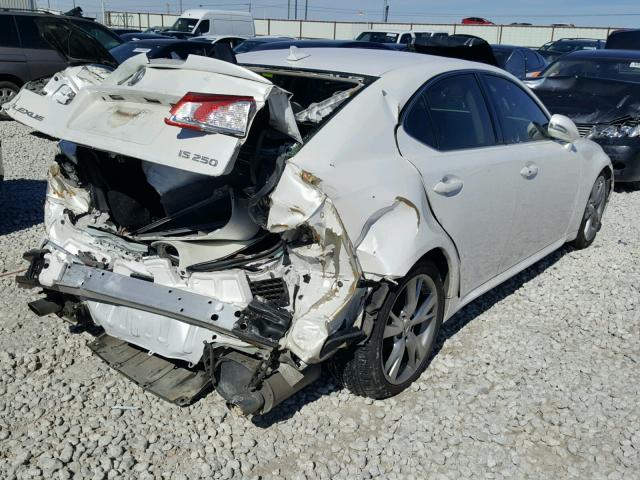 JTHBF5C23A5118760 - 2010 LEXUS IS 250 WHITE photo 4