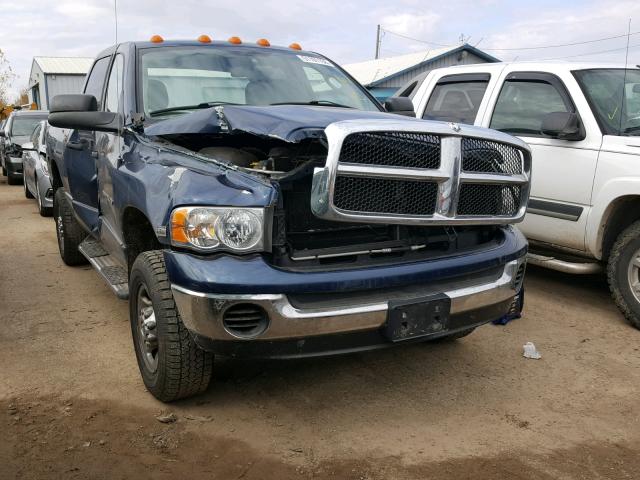 3D7KU28D33G859637 - 2003 DODGE RAM 2500 S BLUE photo 1