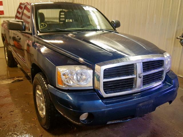 1D7HW42N86S655298 - 2006 DODGE DAKOTA SLT BLUE photo 1