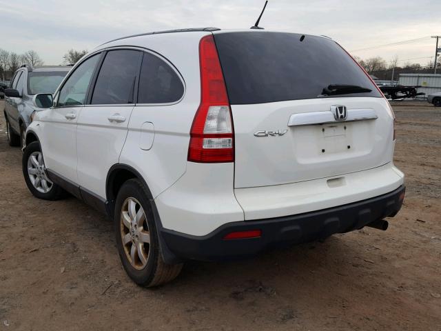 5J6RE48787L014958 - 2007 HONDA CR-V EXL WHITE photo 3