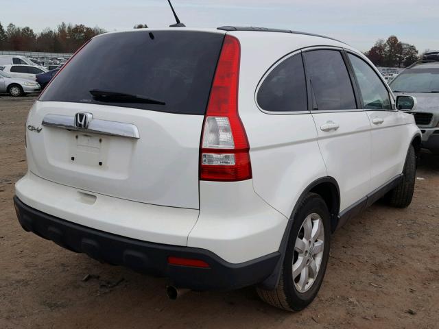 5J6RE48787L014958 - 2007 HONDA CR-V EXL WHITE photo 4