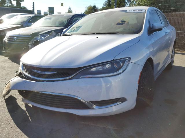 1C3CCCAB8FN721852 - 2015 CHRYSLER 200 LIMITE WHITE photo 2