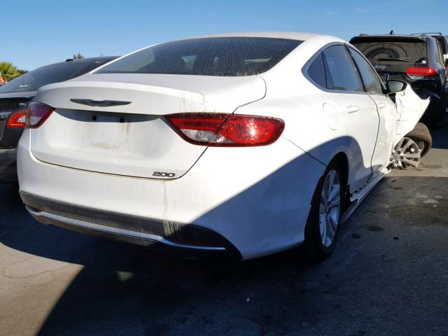 1C3CCCAB8FN721852 - 2015 CHRYSLER 200 LIMITE WHITE photo 4