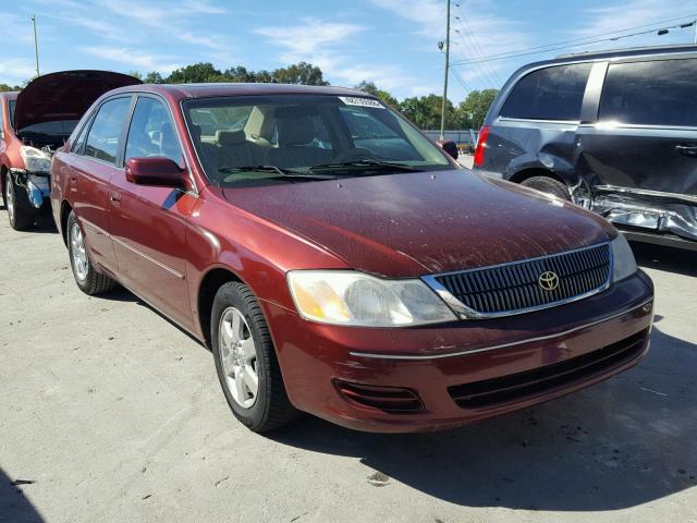 4T1BF28B1YU014689 - 2000 TOYOTA AVALON XL MAROON photo 1