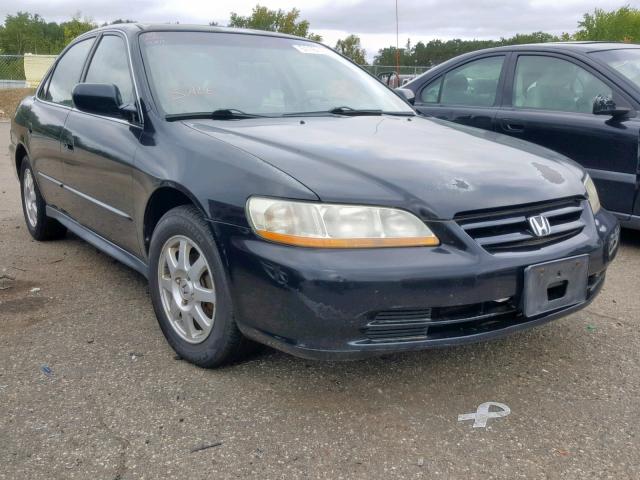 1HGCG56722A039651 - 2002 HONDA ACCORD SE BLACK photo 1