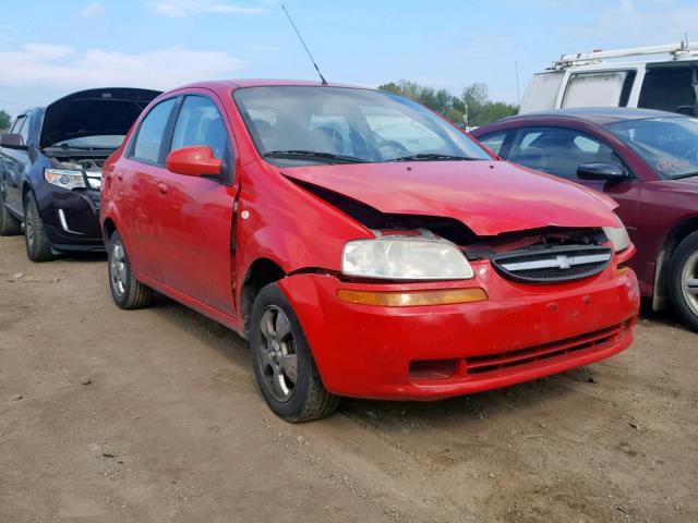 KL1TD56626B555871 - 2006 CHEVROLET AVEO BASE Qırmızı foto 1