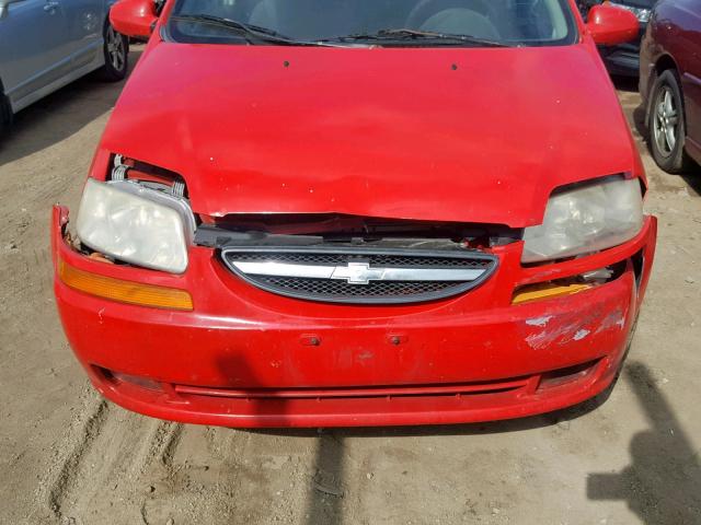 KL1TD56626B555871 - 2006 CHEVROLET AVEO BASE Qırmızı foto 9