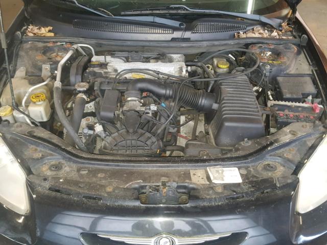 1C3EL46X13N550148 - 2003 CHRYSLER SEBRING LX BLACK photo 7