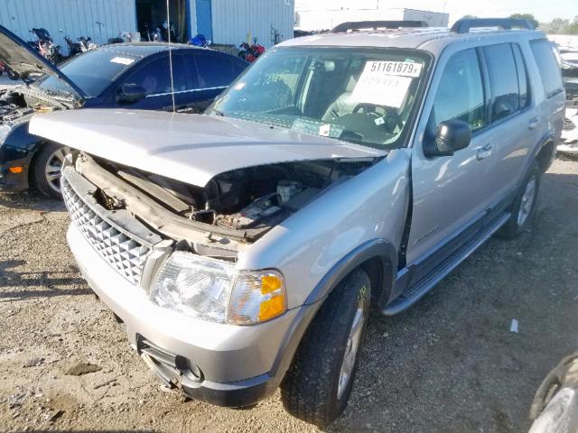 1FMZU63K35UB11357 - 2005 FORD EXPLORER X SILVER photo 2