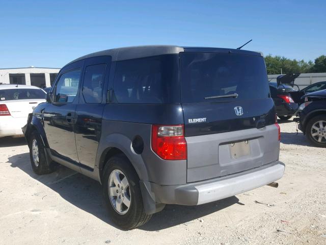 5J6YH28554L005491 - 2004 HONDA ELEMENT EX BLACK photo 3