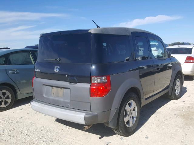 5J6YH28554L005491 - 2004 HONDA ELEMENT EX BLACK photo 4