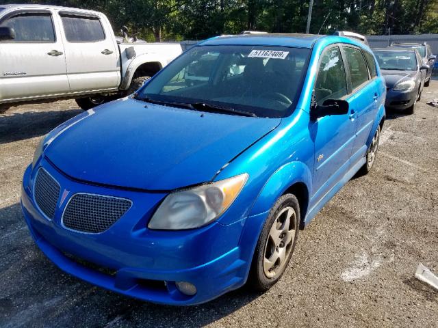 5Y2SL65827Z425243 - 2007 PONTIAC VIBE BLUE photo 2