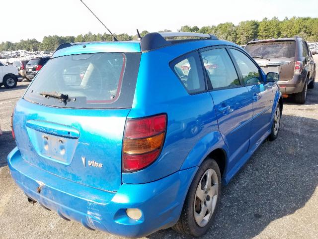 5Y2SL65827Z425243 - 2007 PONTIAC VIBE BLUE photo 4