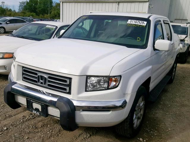 2HJYK16486H547823 - 2006 HONDA RIDGELINE WHITE photo 2