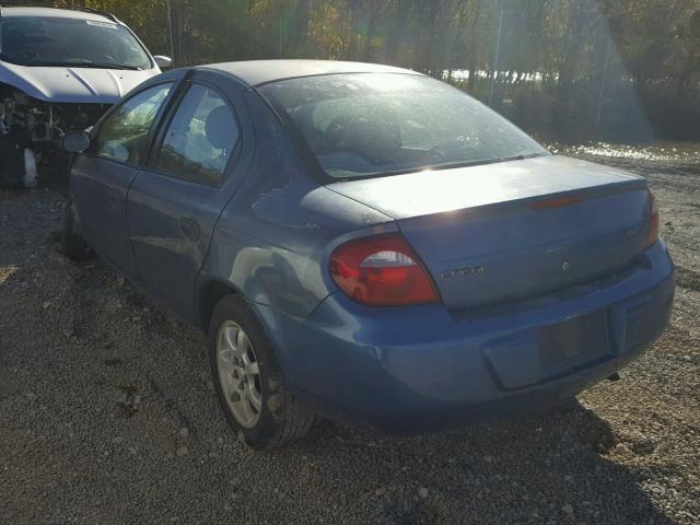 1B3ES26C53D131565 - 2003 DODGE NEON SE BLUE photo 3