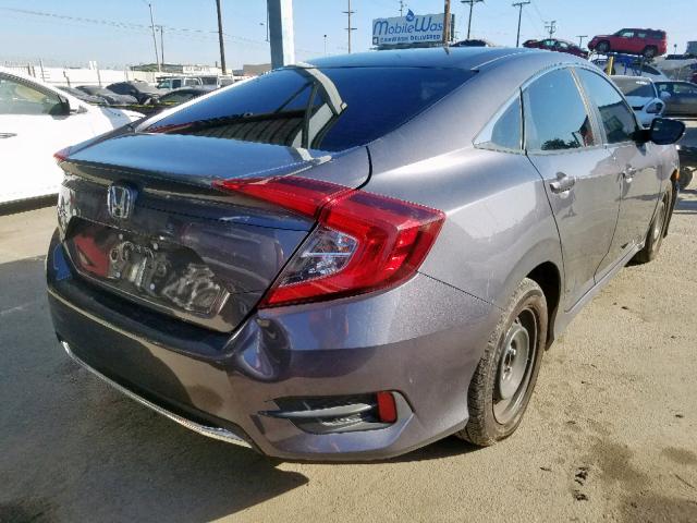 2HGFC2F6XKH541405 - 2019 HONDA CIVIC LX CHARCOAL photo 4