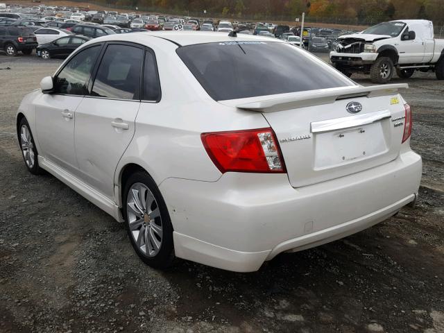 JF1GE75678H500536 - 2008 SUBARU IMPREZA WR WHITE photo 3