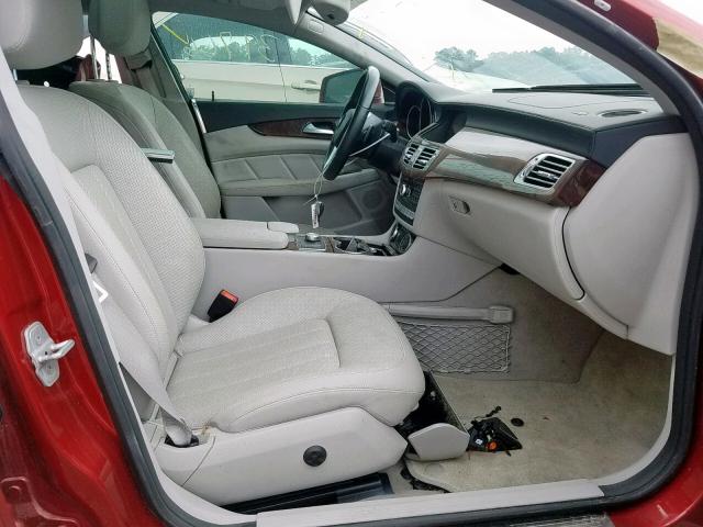 WDDLJ7DB6EA126028 - 2014 MERCEDES-BENZ CLS 550 RED photo 5