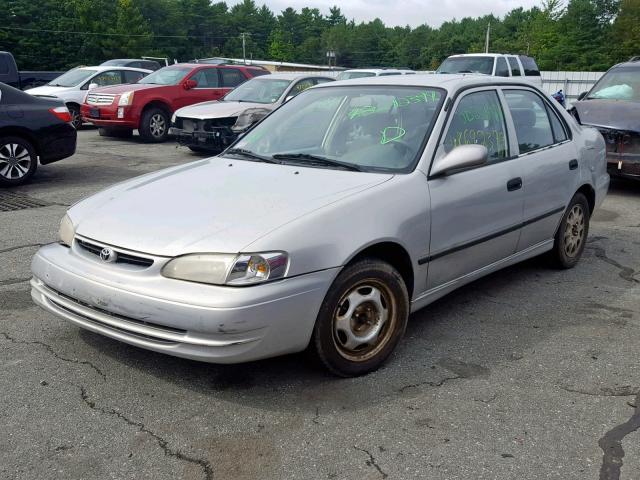 2T1BR12E9YC323381 - 2000 TOYOTA COROLLA VE SILVER photo 2