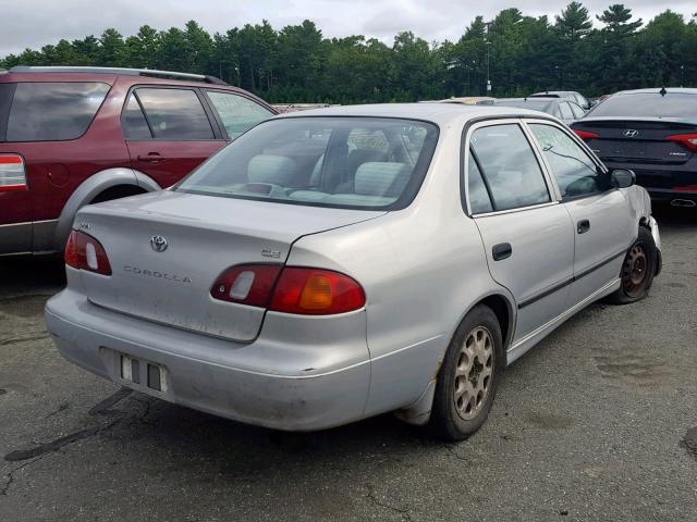 2T1BR12E9YC323381 - 2000 TOYOTA COROLLA VE SILVER photo 4