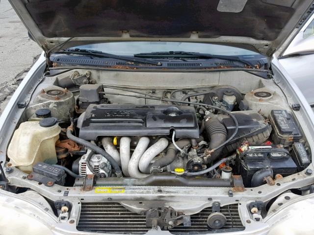 2T1BR12E9YC323381 - 2000 TOYOTA COROLLA VE SILVER photo 7