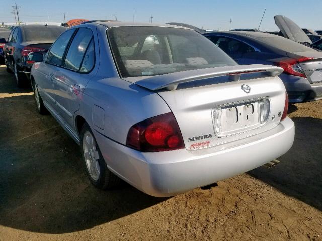 3N1AB51D25L454552 - 2005 NISSAN SENTRA SE- SILVER photo 3