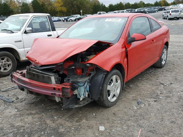 1G1AL18FX77363278 - 2007 CHEVROLET COBALT LT RED photo 2