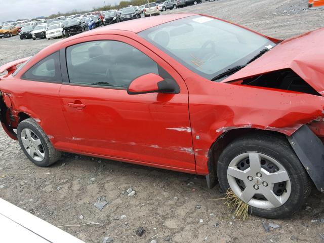 1G1AL18FX77363278 - 2007 CHEVROLET COBALT LT RED photo 9