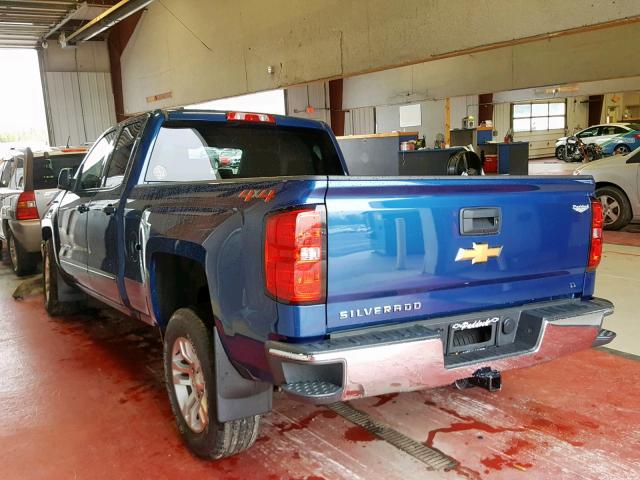 1GCVKREC8JZ184690 - 2018 CHEVROLET SILVERADO BLUE photo 3