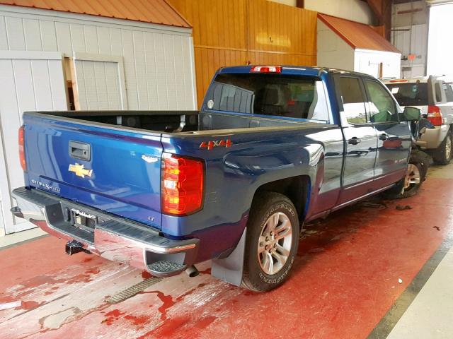 1GCVKREC8JZ184690 - 2018 CHEVROLET SILVERADO BLUE photo 4