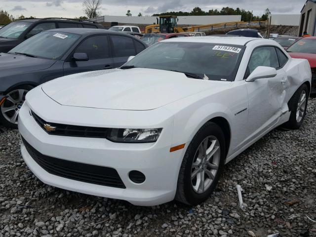 2G1FB1E3XF9187977 - 2015 CHEVROLET CAMARO LS WHITE photo 2