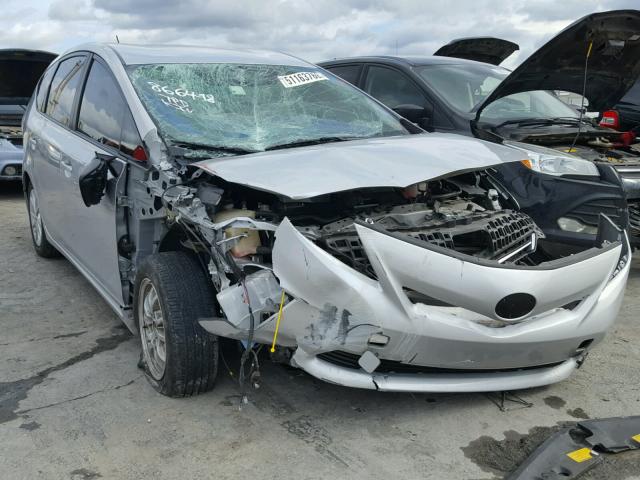 JTDZN3EUXC3097507 - 2012 TOYOTA PRIUS V SILVER photo 1