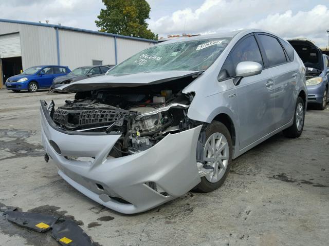 JTDZN3EUXC3097507 - 2012 TOYOTA PRIUS V SILVER photo 2