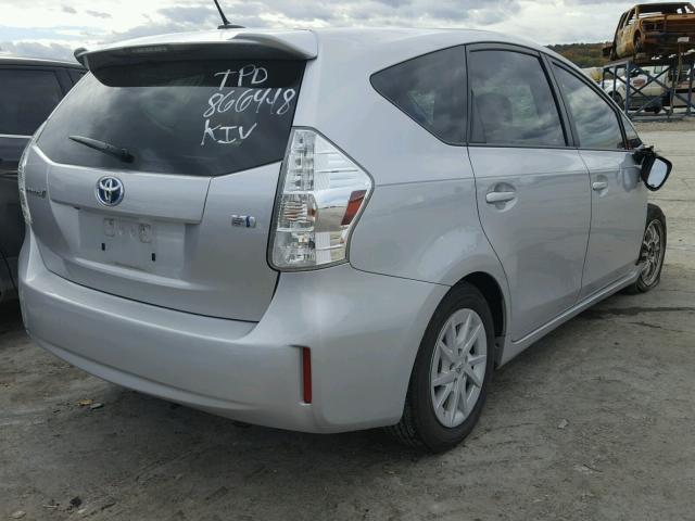 JTDZN3EUXC3097507 - 2012 TOYOTA PRIUS V SILVER photo 4