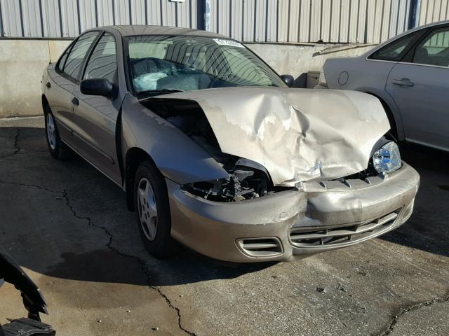 1G1JC524327398400 - 2002 CHEVROLET CAVALIER B BEIGE photo 1