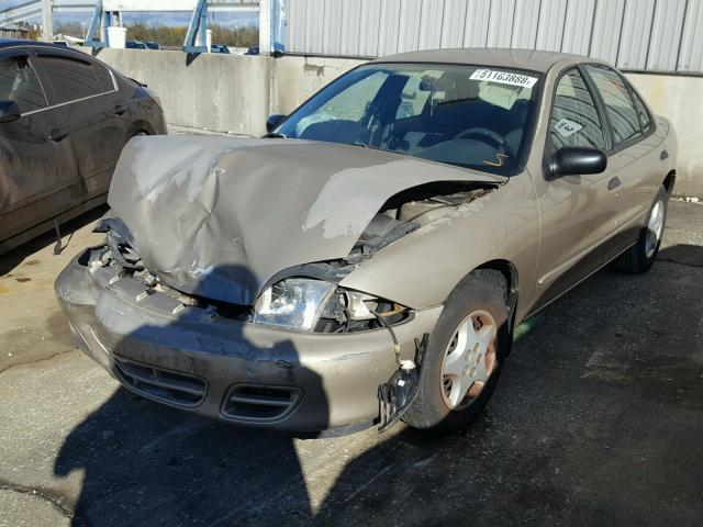 1G1JC524327398400 - 2002 CHEVROLET CAVALIER B BEIGE photo 2