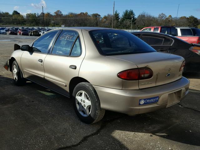 1G1JC524327398400 - 2002 CHEVROLET CAVALIER B BEIGE photo 3