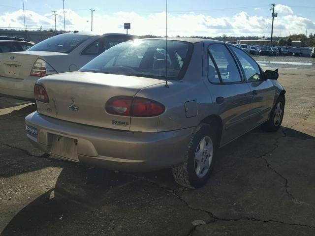 1G1JC524327398400 - 2002 CHEVROLET CAVALIER B BEIGE photo 4