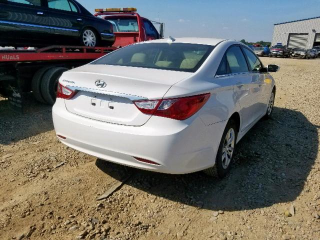 5NPEB4AC0CH391139 - 2012 HYUNDAI SONATA GLS WHITE photo 4