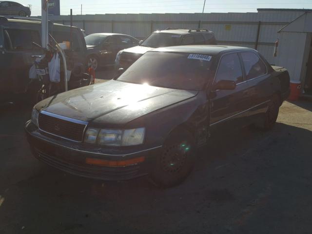 JT8UF11E9M0058001 - 1991 LEXUS LS 400 BLACK photo 2