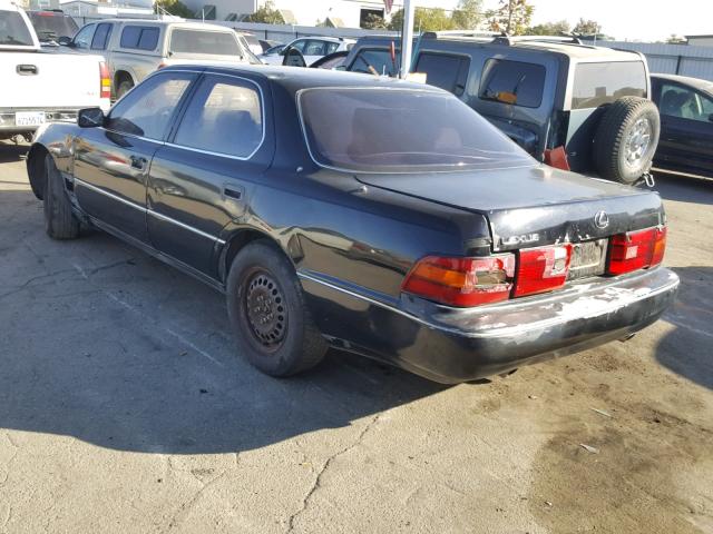 JT8UF11E9M0058001 - 1991 LEXUS LS 400 BLACK photo 3