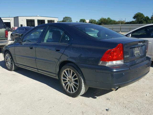 YV1RS592282680304 - 2008 VOLVO S60 2.5T BLUE photo 3
