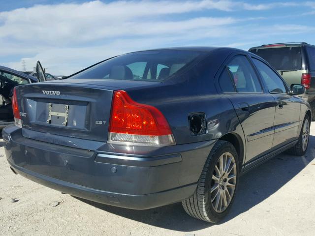 YV1RS592282680304 - 2008 VOLVO S60 2.5T BLUE photo 4