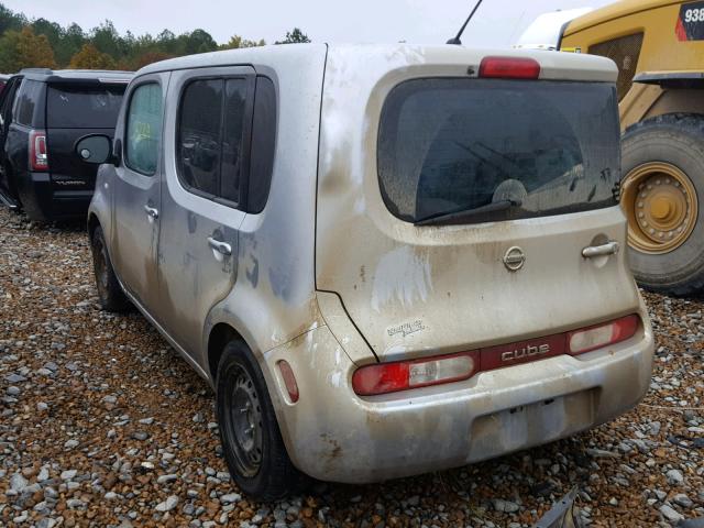 JN8AZ2KR1BT203373 - 2011 NISSAN CUBE BASE SILVER photo 3