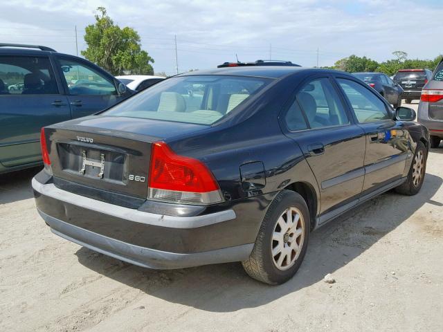 YV1RS61N912004370 - 2001 VOLVO S60 BLACK photo 4