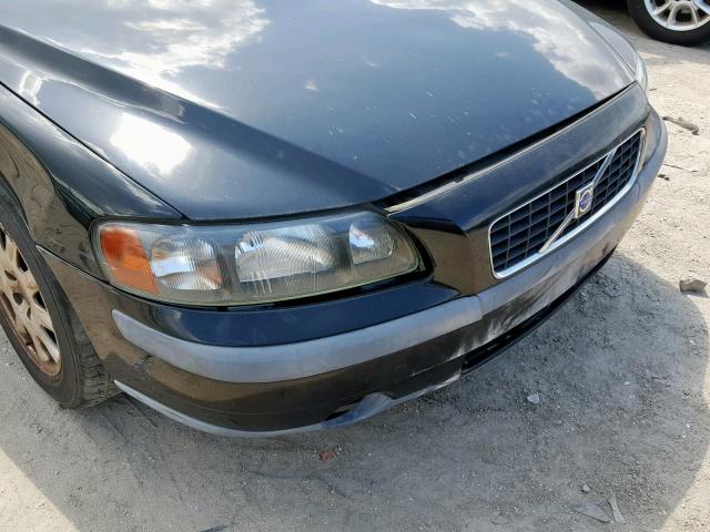 YV1RS61N912004370 - 2001 VOLVO S60 BLACK photo 9