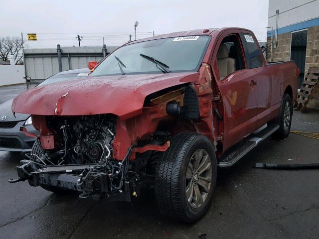 1N6AA1C53HN551226 - 2017 NISSAN TITAN SV RED photo 2